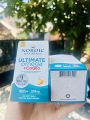 Viên uống dầu cá Omega và CoQ10 Nordic Naturals tăng cường sức khỏe tim mạch.