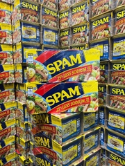 GIÁ SỈ Lốc 8 hộp thịt đóng hộp spam 25% less sodium 1.36kg