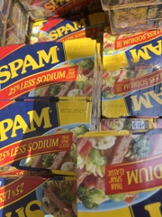 GIÁ SỈ Lốc 8 hộp thịt đóng hộp spam 25% less sodium 1.36kg
