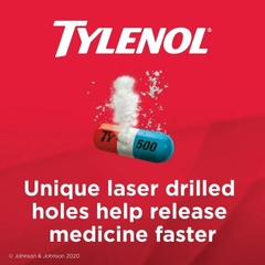 Hộp đựngTylênôl 500mg 290v TYLENÔL của Mỹ Date 2025
