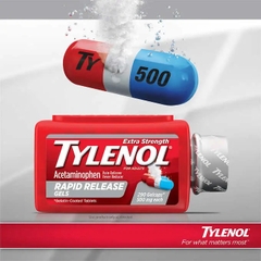 Hộp đựngTylênôl 500mg 290v TYLENÔL của Mỹ Date 2025