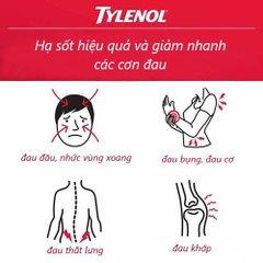Viên uống Tylenol Acetaminophen Extra Strength 500mg 225 Caplets
