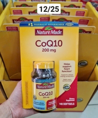CoQ10 tốt cho tim mạch Nature Made CoQ10 200mg 140 viên