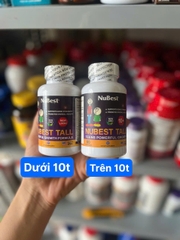 Viên uống hỗ trợ tăng chiều cao cho trẻ 2-9 tuổi Nubest Tall 60 Capsules