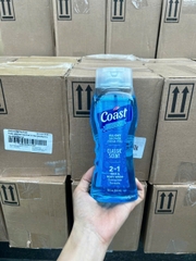 Sữa Tắm Gội COAST 2in1 HAIR & BODY WASH DUAL ACTION FORMULA 532ml