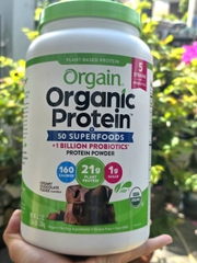 Bột Protein hữu cơ Orgain Organic Protein & Superfoods 1200g hương Vani và hương socola