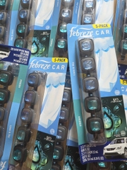 Vĩ nước hoa xe hơi Febreze Car 5 Packs gồm 5 hộp mỗi hộp 2ml của Mỹ