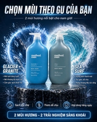 [CHÍNH HÃNG MỸ] Sữa Tắm Nam Method Men Body Wash - Hương Thơm Đẳng Cấp & Tươi Mát (828ml)