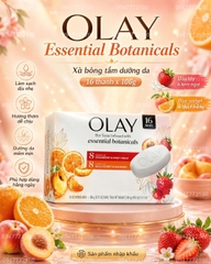 Set 16 Bánh Xà Phòng Olay Essential Botanicals – Dưỡng Ẩm Chuyên Sâu, Hương Trái Cây Tươi Mát (Hàng Mỹ)