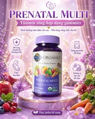 Kẹo Dẻo Vitamin Tổng Hợp Cho Bà Bầu Garden of Life MyKind Organics Prenatal Multi (120 Viên)