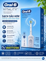 Bàn Chải Điện Oral-B Vitality Deep Clean – Giải Pháp Làm Sạch Sâu Chuẩn Nha Sĩ Mỹ