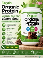 Bột Đạm Thực Vật Hữu Cơ Orgain Organic Protein – Hương Chocolate Thượng Hạng (920g)