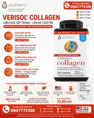 Youtheory Verisol Collagen – Bí Quyết Trẻ Hóa Làn Da, Mờ Nếp Nhăn Từ Mỹ (Hộp 345 Viên)