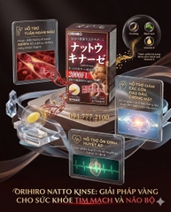 [CHÍNH HÃNG NHẬT BẢN] Viên Uống Hỗ Trợ Tai Biến Orihiro Natto Kinase 2000FU – Hộp 60 Viên