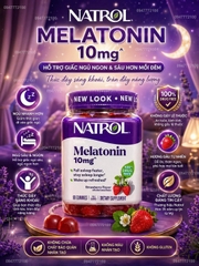 Kẹo Dẻo Natrol Melatonin 10mg - Giải Pháp Cho Giấc Ngủ Ngon & Sâu Giấc (90 Viên)