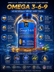 [CHÍNH HÃNG MỸ] Viên Uống Member's Mark Omega 3-6-9 – Dưỡng Chất Vàng Cho Sức Khỏe Toàn Diện