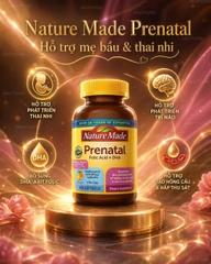 [CHÍNH HÃNG MỸ] Vitamin Cho Bà Bầu Nature Made Prenatal Multi + DHA – Hộp 150 Viên