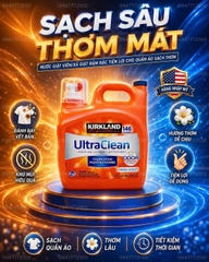 Kirkland Signature UltraClean Premium Laundry Detergent – Nước giặt đậm đặc Fresh Scent 5.73L / 146 lần giặt