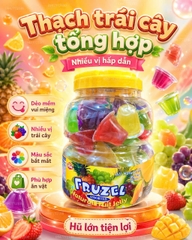 [CHÍNH HÃNG MỸ] Thạch Trái Cây Fruzel Assorted Natural Fruit Jelly – Thơm Ngon, Tự Nhiên, Không Chất Béo