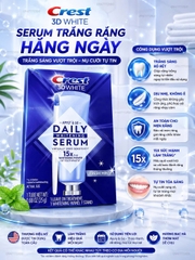 [CHÍNH HÃNG MỸ] Serum Trắng Răng Crest 3D White Daily Whitening Serum – Trắng Sáng Gấp 15 Lần