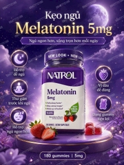 Kẹo Dẻo Hỗ Trợ Giấc Ngủ Natrol Melatonin 5mg – Hộp 180 Viên