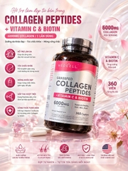 [CHÍNH HÃNG MỸ] 360 Viên Uống Collagen Thủy Phân NeoCell Grassfed Collagen Peptides + Vitamin C & Biotin