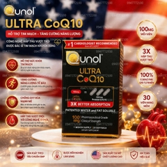 Viên uống hỗ tim mạch ngăn ngừa tai biến - đột quỵ Qunol Ultra Coq10 100mg 30 vien