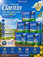 Thuốc Hỗ Trợ Dị Úng Claritin Non-Drowsy 24 Hour – Hộp 100 Viên