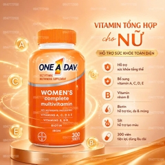 Vitamin Tổng Hợp Cho Nữ Giới One A Day Women's Complete Multivitamin dưới 50 tuổi