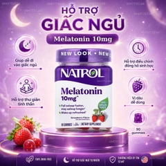 Kẹo Dẻo Hỗ Trợ Giấc Ngủ Natrol Melatonin 10mg 90 viên Strawberry Flavor