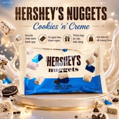 Kẹo Socola Hershey's Nuggets Cookies 'N' Creme – Gói 286g