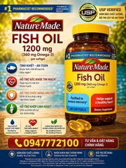 [CHÍNH HÃNG MỸ] Viên Dầu Cá Nature Made Fish Oil 1200mg – Hộp 300 Viên