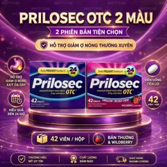 Viên Uống Hỗ Trợ Giảm Ợ Nóng Prilosec OTC 24HR – Hộp 42 Viên