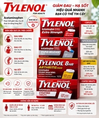 Viên Giảm Đau Khớp Tylenol 8HR Arthritis Pain 650mg - Hiệu Quả Kéo Dài Suốt 8 Giờ (225 Viên)
