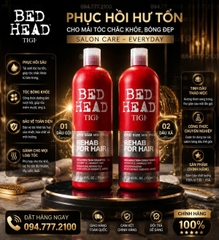 Cặp Dầu Gội Xả Phục Hồi Tóc Hư Tổn TIGI Bed Head Urban Antidotes Resurrection (Epic Size) 750ml