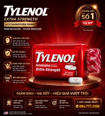 Viên Uống Giảm Đau & Hạ Sốt Nhanh Tylenol Extra Strength 500mg (Chai 325 Viên)