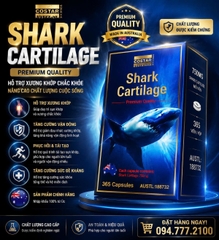 Viên Uống Sụn Vi Cá Mập Úc Costar Shark Cartilage Premium Quality 750mg (Hộp 365 Viên)
