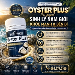 Tinh Chất Hàu Tự Nhiên Goodhealth Oyster Plus Zinc (Chai 60 Viên)