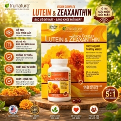 VIÊN BỔ MẮT TRUNATURE LUTEIN & ZEAXANTHIN VISION COMPLEX 140 VIÊN CỦA MỸ