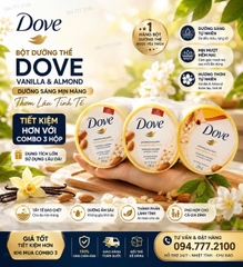 [Bản Mỹ] Tẩy Da Chết Toàn Thân Dove 298g HẠNH NHÂN CỦA MỸ