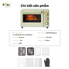 Lò Nướng Và Hấp Bear DKX-C20R5