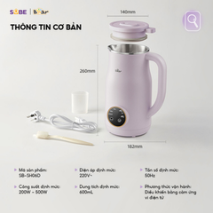 Máy Làm Sữa Hạt Bear 0.6L SB-SH06D