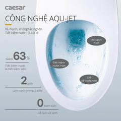 Bồn Cầu Một Khối Nắp Êm Caesar CD1395