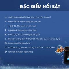 Nồi chiên hơi nước 3 trong 1 KALITE STEAM PRO