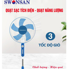 Quạt tích điện - Quạt năng lượng Swonsan 4011TD