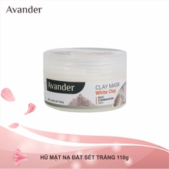 Mặt nạ đất sét Trắng Avander 110g