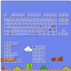 [Keycap Đẹp] Bộ Keycap bàn phím Mario | CHERRY | Mario | Trong suốt