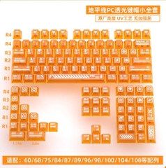 [Keycap Đẹp] Bộ Keycap bàn phím Cam trong suốt | CHERRY | Orange