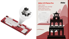 Bàn phím cơ AKKO 5108B Plus Red World Tour Viet Nam (RGB / Hotswap / Akko V3 Piano Pro)