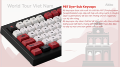 Bàn phím cơ AKKO 5075B Plus Black World Tour Viet Nam (RGB / Hotswap / Akko V3 Piano Pro)
